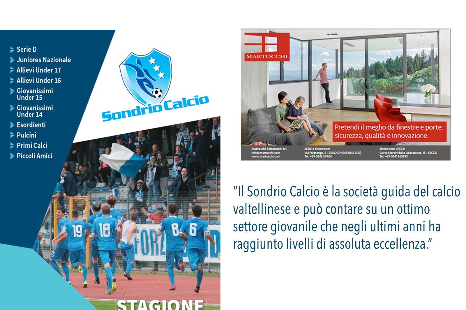 Martocchi Sponsor Sondrio calcio