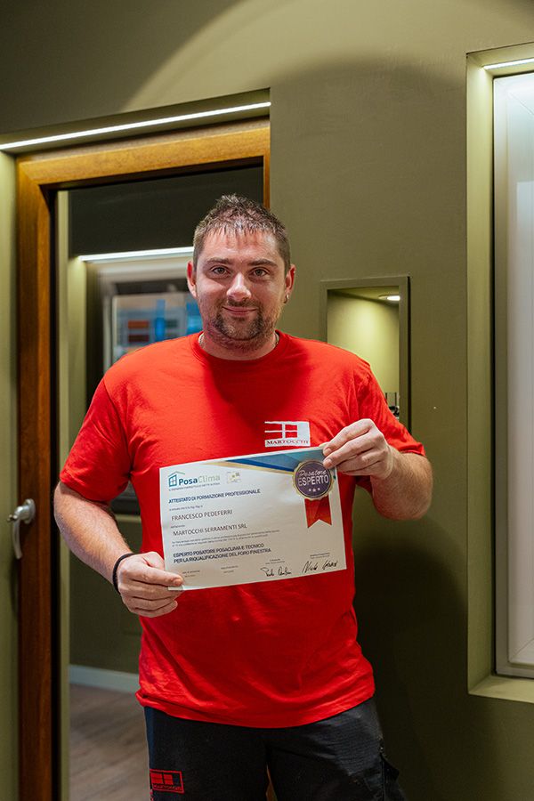 montatore con certificato diploma posaclima