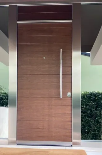 porta blindata legno