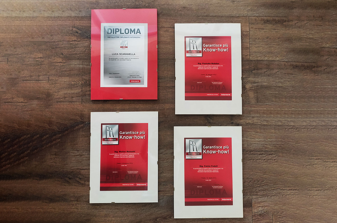 diplomi montatore internorm