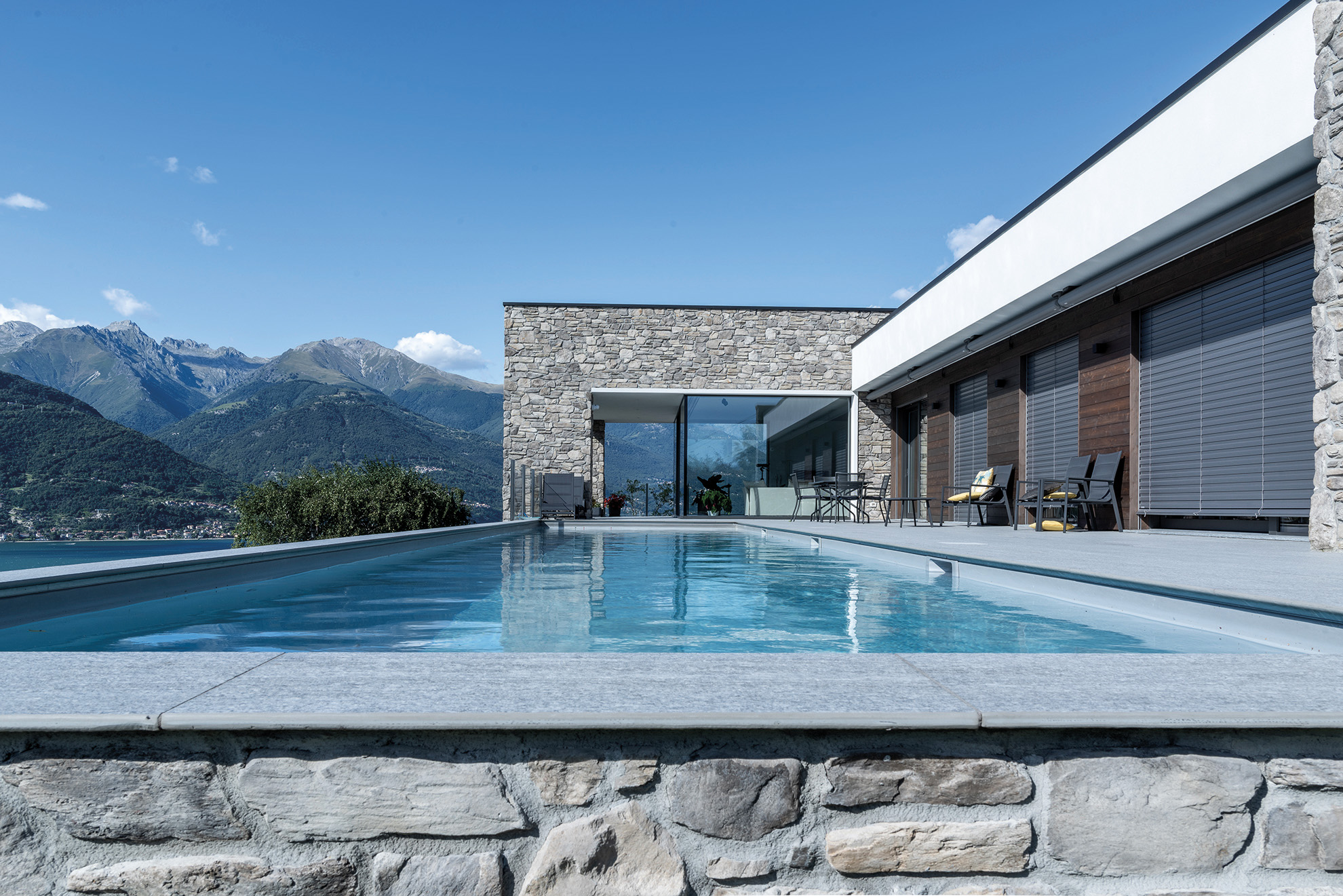 villa con piscina