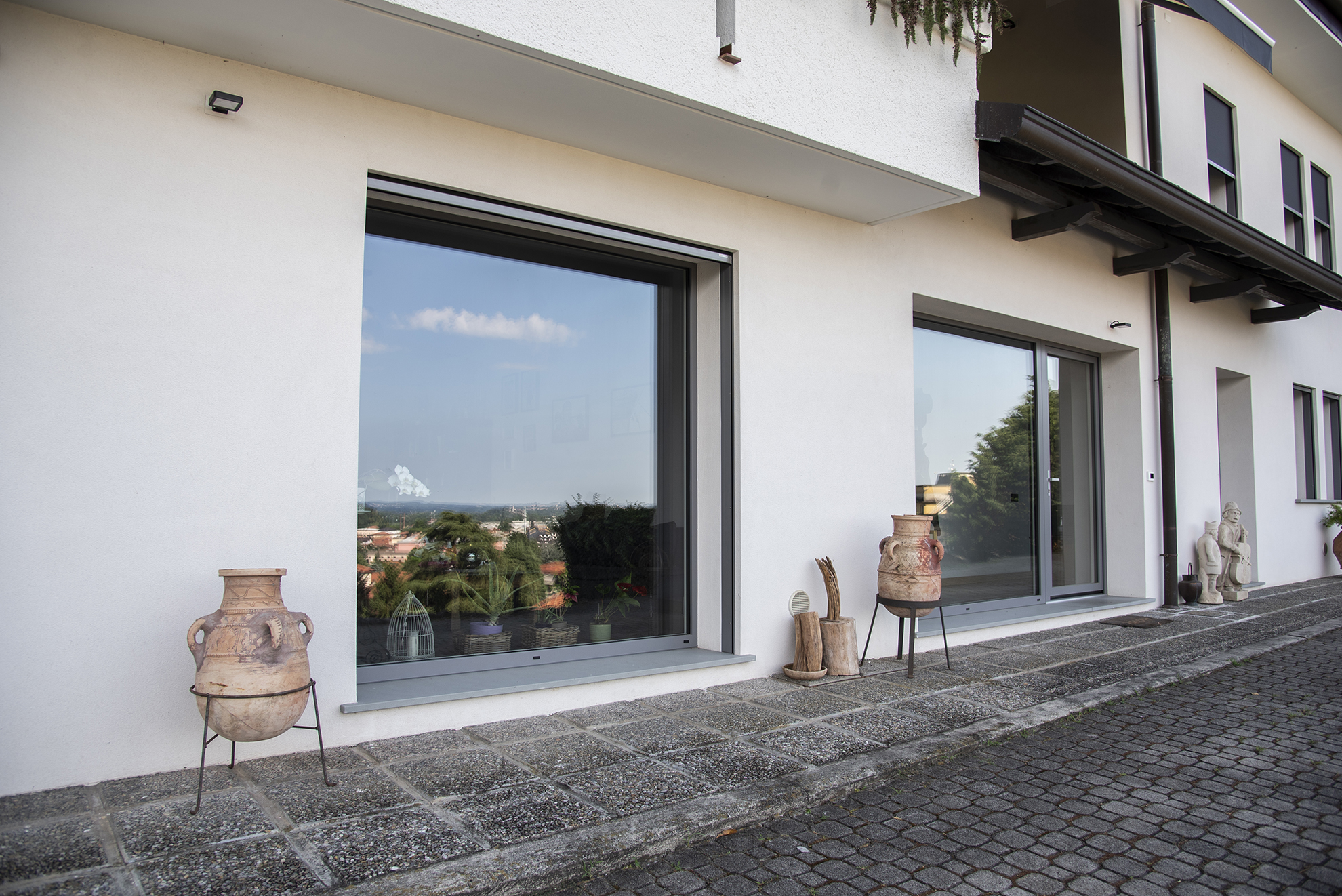 casa con vetrata
