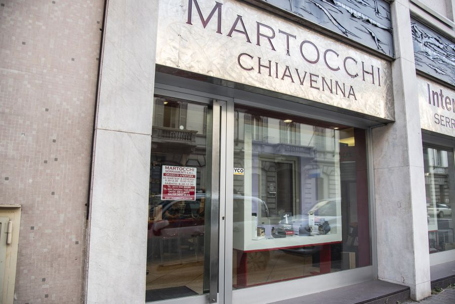 martocchi showroom lecco vetrina