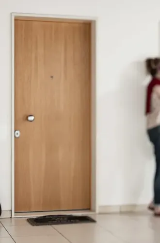 porta blindata legno