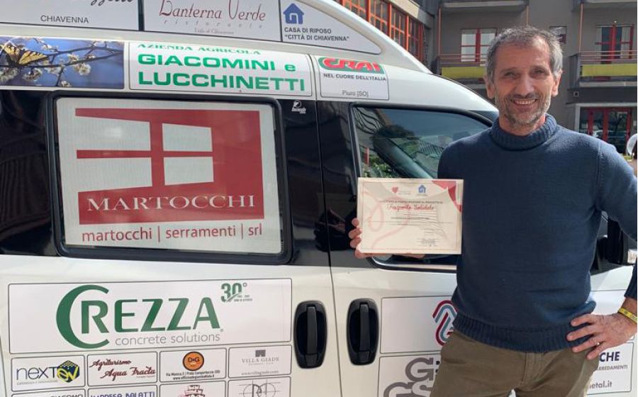 martocchi sponsor mezzo trasporto della casa di riposo di chiavenna