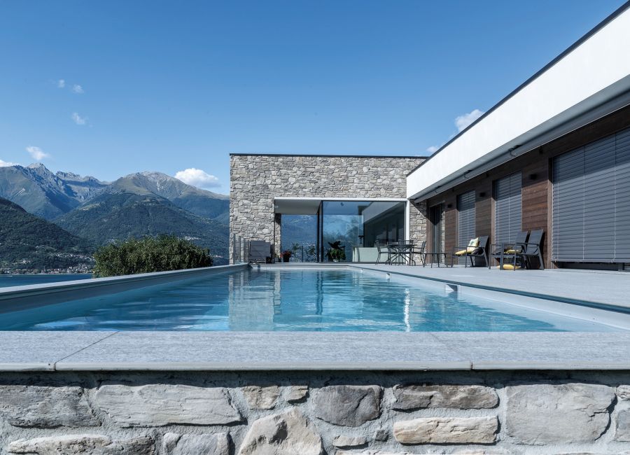 villa con piscina